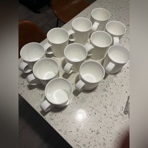 11 Crate and Barrel 10oz Bennett Coffee Mugs
